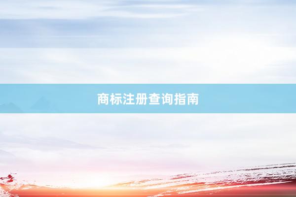 商标注册查询指南