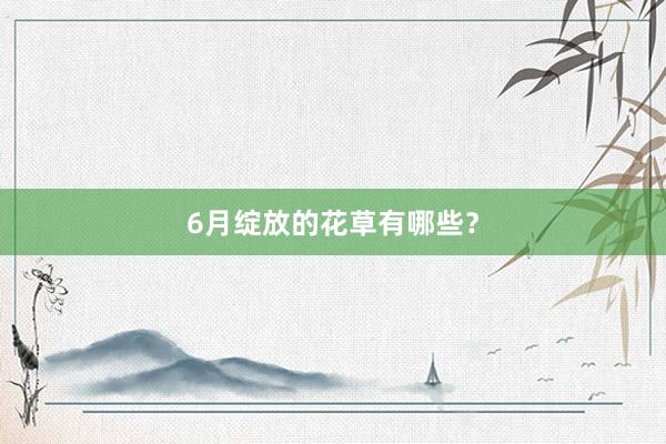 6月绽放的花草有哪些？
